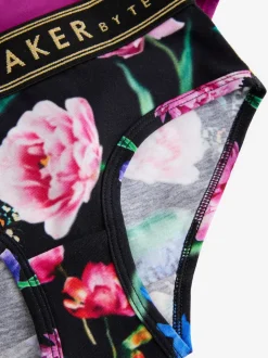 noir/rouge baie - Lot de 3 slips Baker by Ted Baker