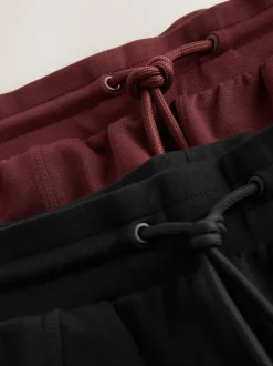 noir/rouge baie - Short en jersey 2 Pack