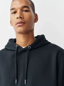 Noir/rouge bordeaux - Lot de 2 sweats à capuche en jersey riche en coton