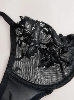 Noir/Rouge/Crème - Paquet de soutiens-gorge en dentelle 3