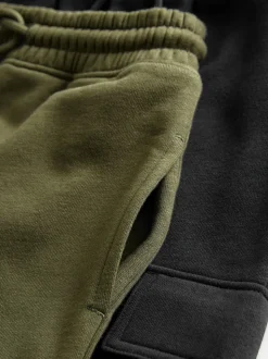 Noir/Vert - Lot de 2 joggings cargo (3-16ans)