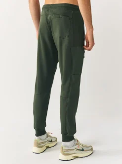 Noir/vert kaki - Lot de 2 joggings cargos coupe ajustée à dos brosse utilitaire