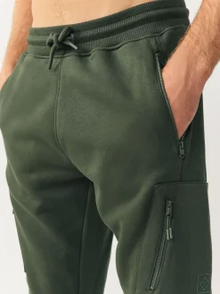Noir/vert kaki - Lot de 2 joggings cargos coupe ajustée à dos brosse utilitaire