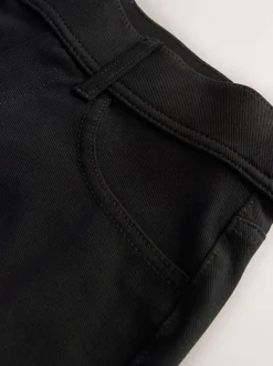 Noir/vert sauge - Lot de 2 pantalons jambes larges en denim jersey