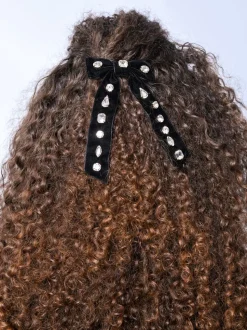 Nœud Bibi Bijoux Glitzy noir