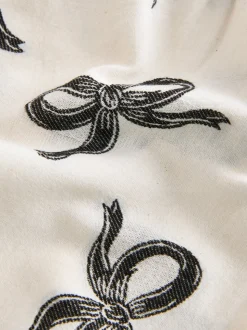 Nœud noir/écru - Lot de 1 pyjamas à bas tissé (3-16ans)