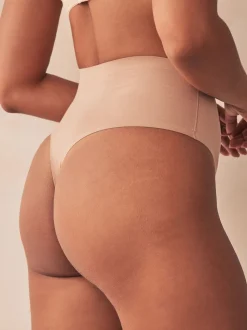 Nude - Culotte de coton mélangé de qualité supérieure avec contrôle de l'abdomen