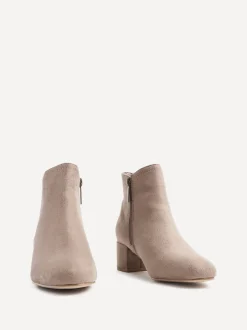 Nude - Linzi Manor Low Block Heeled Ankle Boots