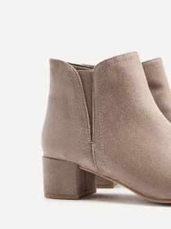 Nude - Linzi Manor Low Block Heeled Ankle Boots
