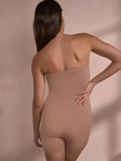 Nude - Seamless Firm Tummy Control Bandeau Thigh Smoother