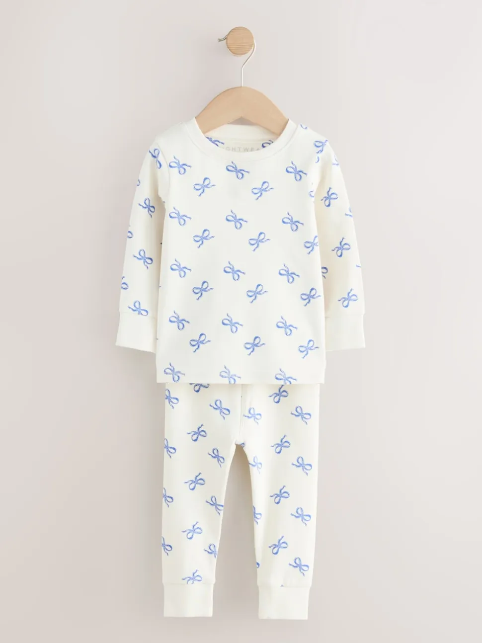 Nœuds bleus - Lot de 3 pyjamas Snuggle (9mois-12ans)