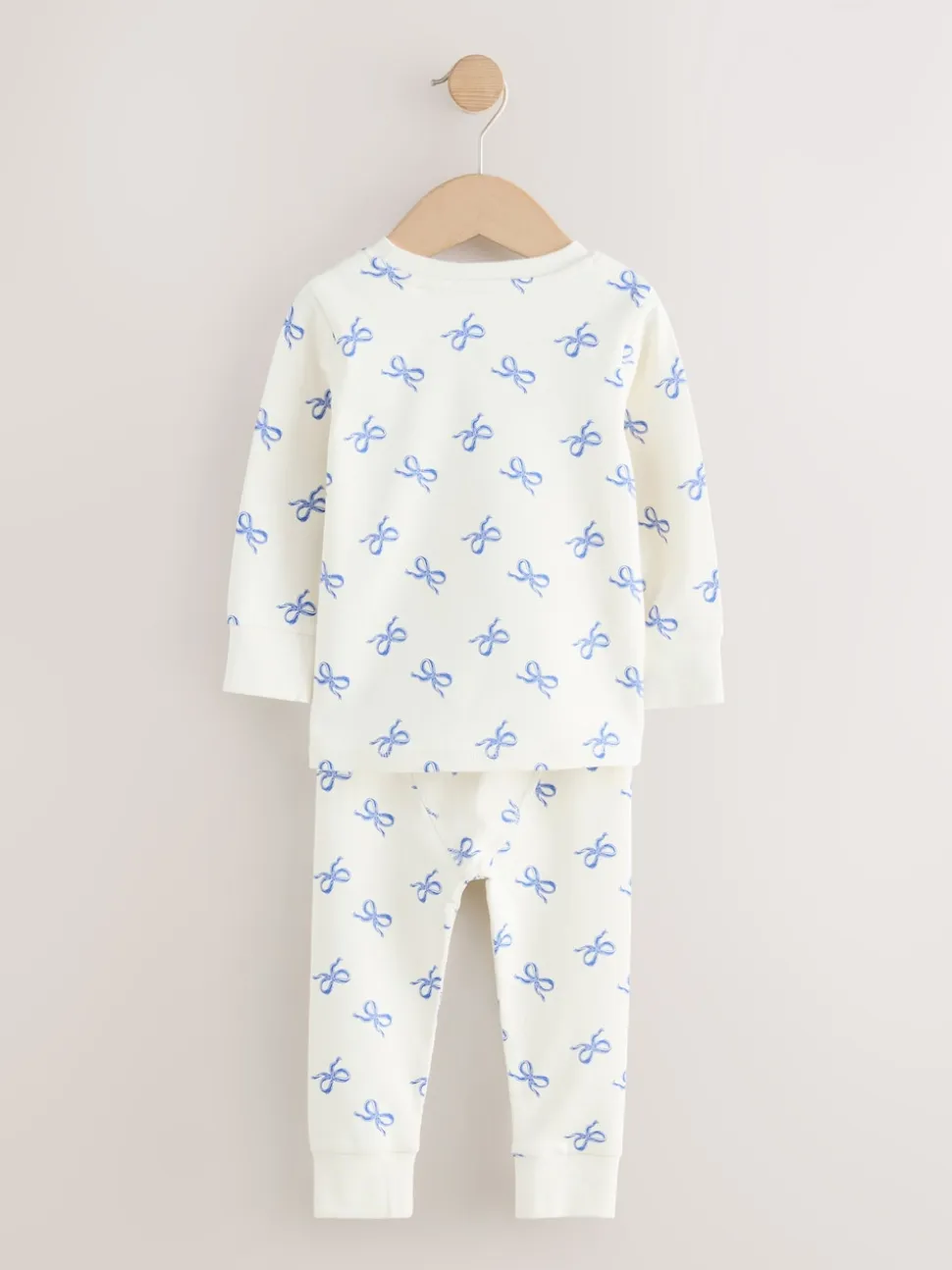 Nœuds bleus - Lot de 3 pyjamas Snuggle (9mois-12ans)