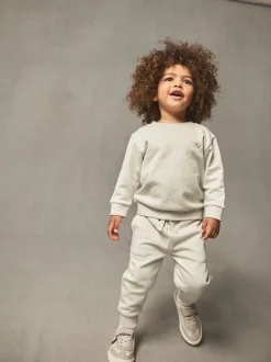 Off White écru - Ensemble sweat-shirt et jogging (3mois-7ans)