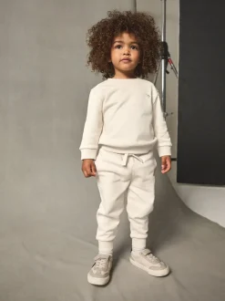 Off White écru - Ensemble sweat-shirt et jogging (3mois-7ans)