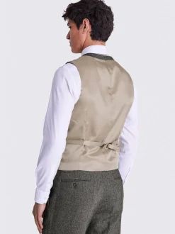 olive - Gilet de Costume MOSS habillé à chevrons