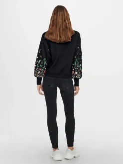 ONLY pull à manches longues avec fleur