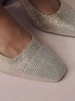 Or - Chaussures à talons carrés Forever Comfort® à bout carré