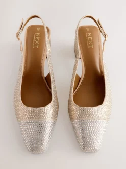 Or - Chaussures à talons carrés Forever Comfort® à bout carré