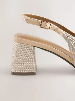 Or - Chaussures à talons carrés Forever Comfort® à bout carré