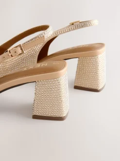 Or - Chaussures à talons carrés Forever Comfort® à bout carré