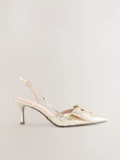 Or - Chaussures à talons Forever Comfort® à bout pointu et bride arrière