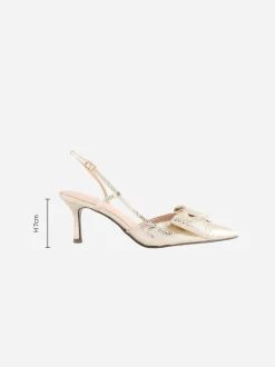 Or - Chaussures à talons Forever Comfort® à bout pointu et bride arrière