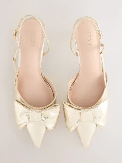 Or - Chaussures à talons Forever Comfort® à bout pointu et bride arrière