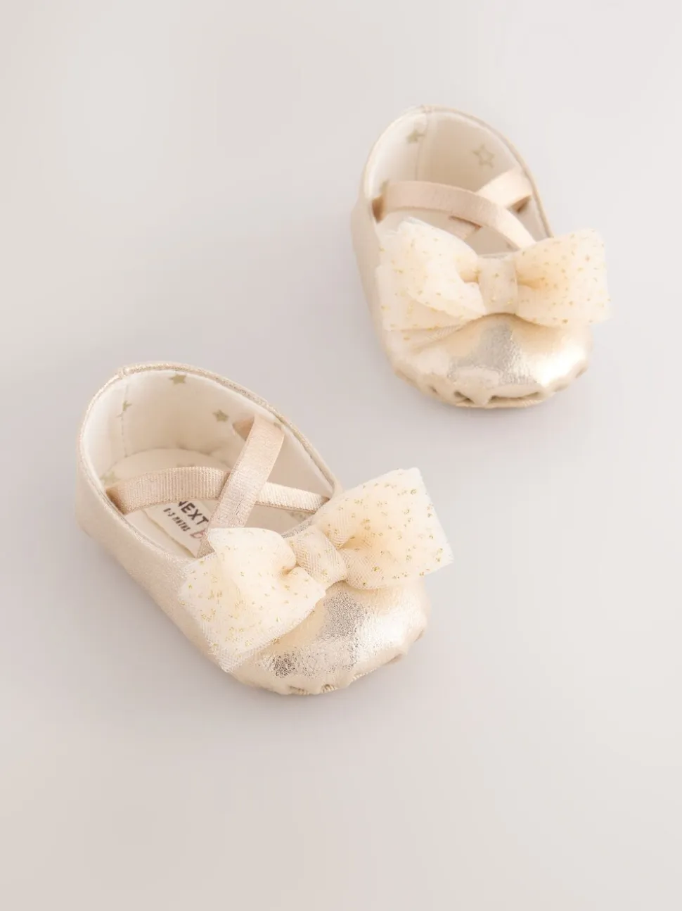 Or - Chaussures d’occasion à nœud bébé (0-18mois)