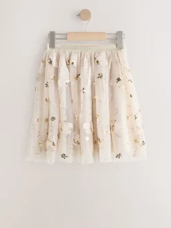 Or - Jupe en maille à sequins (3-16ans)