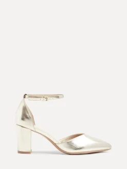 Or - Linzi Davina Coupe large Closed Back Court Block Chaussures