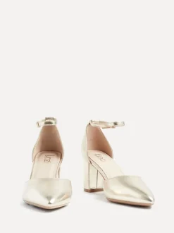 Or - Linzi Davina Coupe large Closed Back Court Block Chaussures