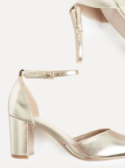 Or - Linzi Davina Coupe large Closed Back Court Block Chaussures