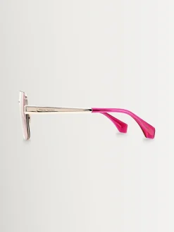 Or - Lunettes de soleil Vivienne Westwood Cowboy VW5100 400 brillants