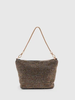 Or - Pochette à bracelet en cristal Reiss Leah