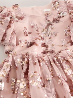 Or - Robe de fête à paillettes (3-16ans)