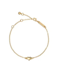 Or - Ted Baker HARSAA : bracelet réglable à petit cœur