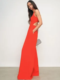 Orange - Reiss Dion Ample Cut-Out Combinaison