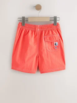 Orange - Short de bain à coutures contrastées (3-16ans)