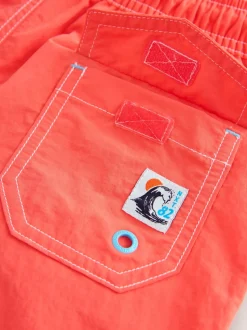 Orange - Short de bain à coutures contrastées (3-16ans)