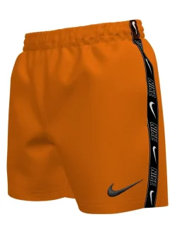 Orange - Short de volley Nike Swim Logo Tape 4 Inch