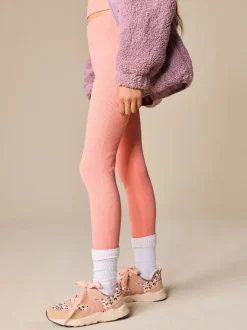 Orange corail - Taille haute Leggings (3-16ans)
