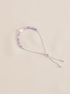 Or/Argent - Bracelet semi-précieux Pierre Pully