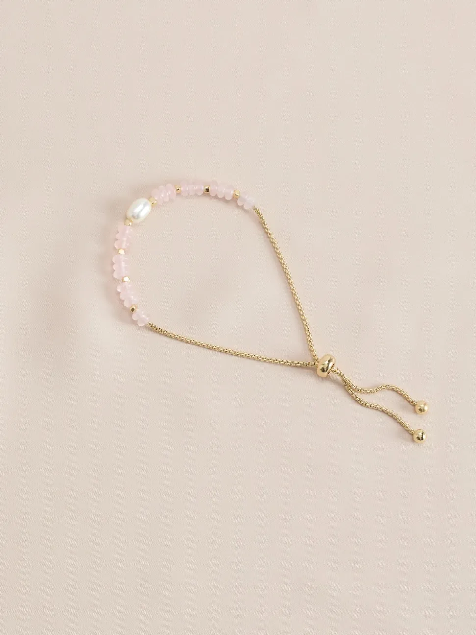 Or/Argent - Bracelet semi-précieux Pierre Pully