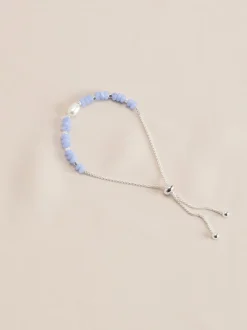 Or/Argent - Bracelet semi-précieux Pierre Pully