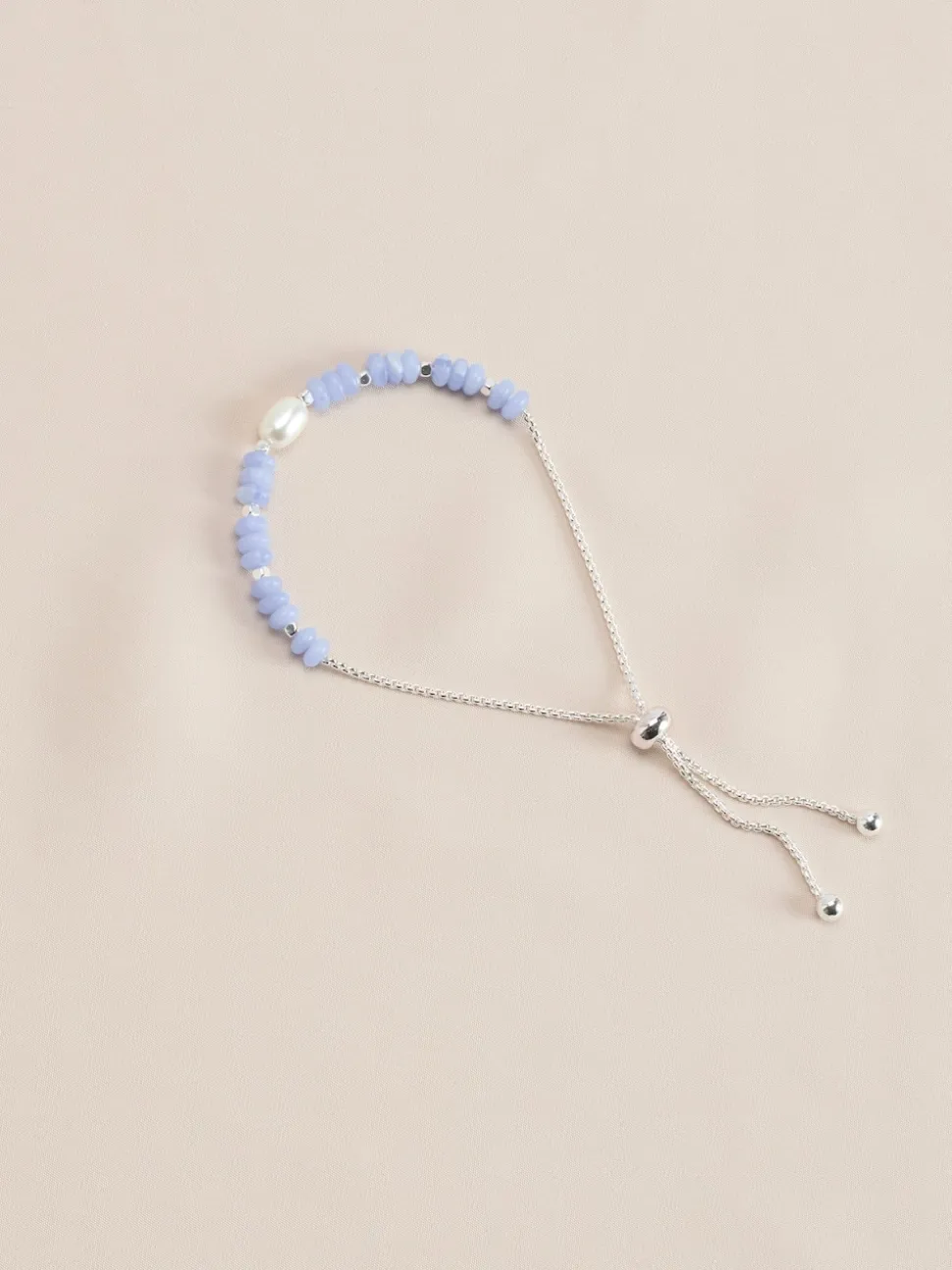 Or/Argent - Bracelet semi-précieux Pierre Pully