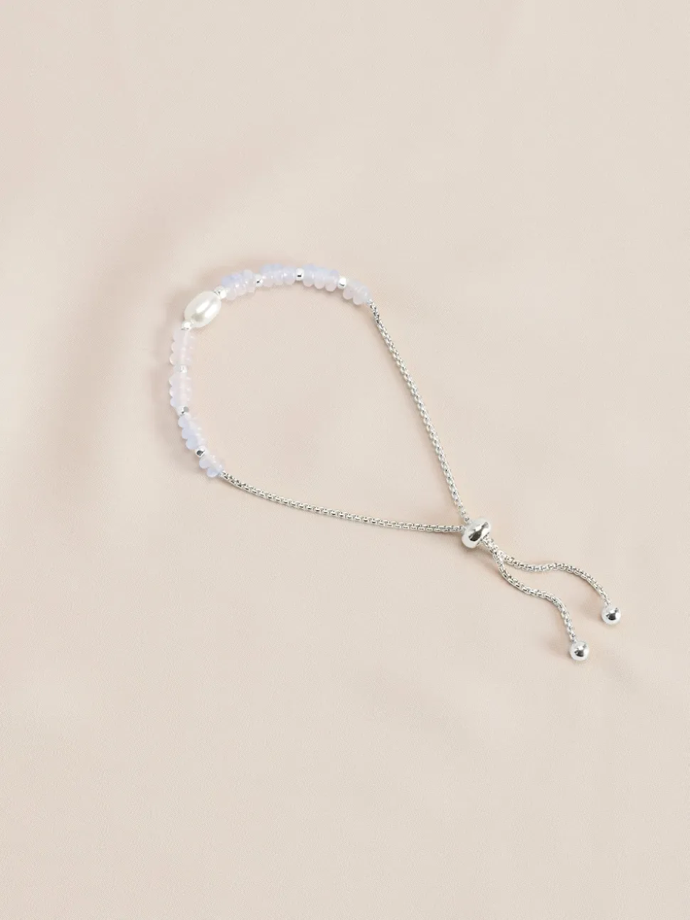 Or/Argent - Bracelet semi-précieux Pierre Pully