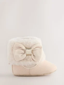 os - Baker by Ted Baker Bébé Filles Faux Fur Trim Padders Bottes