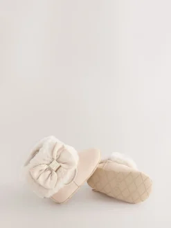 os - Baker by Ted Baker Bébé Filles Faux Fur Trim Padders Bottes