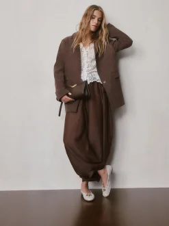 os - Chaussures plates Forever Comfort® en cuir à breloque froncée