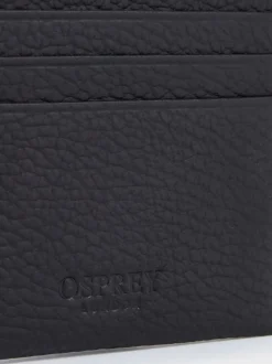 Osprey London Porte-cartes en cuir noir de The Forest